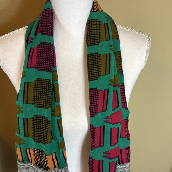 Michael Stars Textured Cream Scarf boho style - Picture 2 of 8